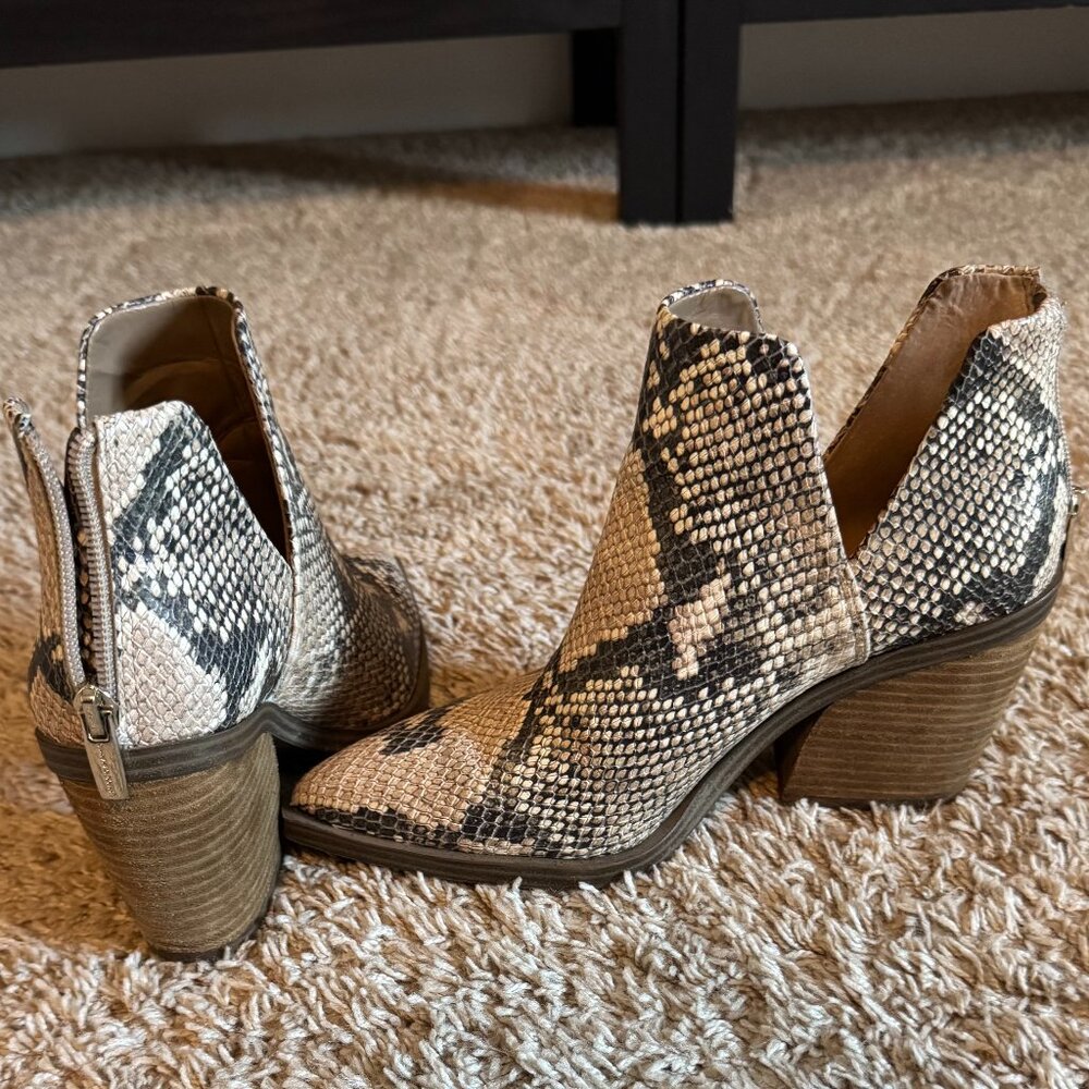 Vince Camuto Snakeskin Booties